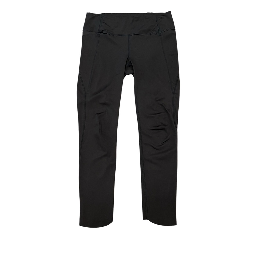PRICE FIRM Athleta Women’s Side Stash Cropped Leggings‎ Black Small Back Zip